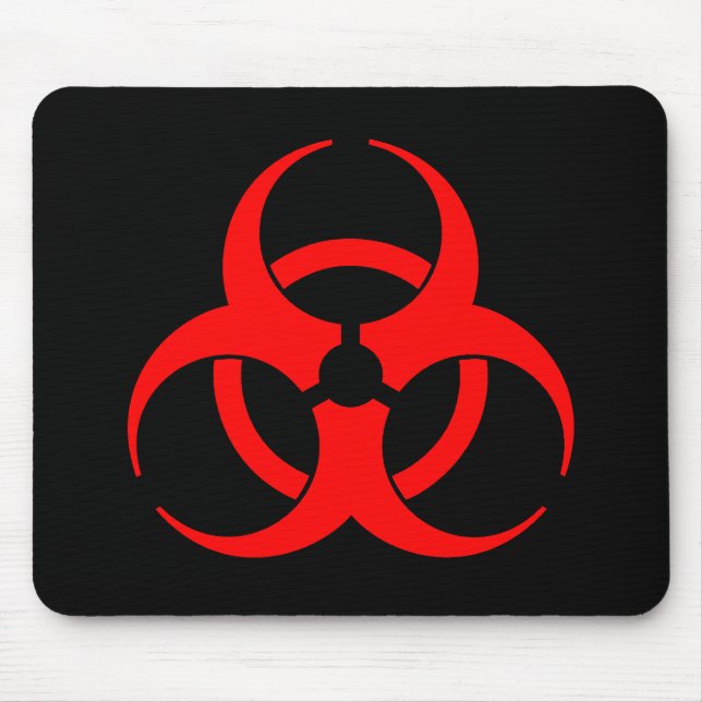 Símbolo vermelho Mousepad do Biohazard (Frente)