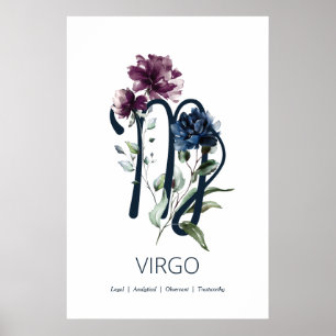 Símbolo Virgo Zodiac - Poster