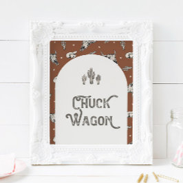 Símbolo Wild West Chuck Wagon 8x10 impresso
