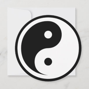 Símbolo Yin Yang - tatuagem sólida design 2