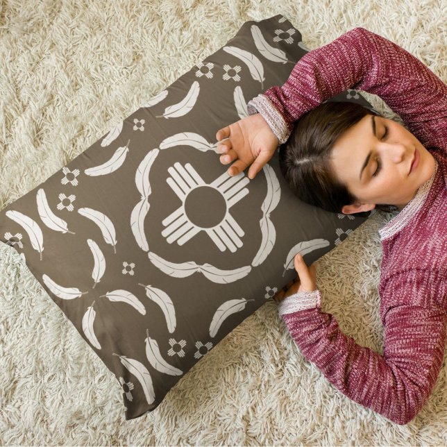 Símbolo Zia e Design de pena no sudoeste (Criador carregado)