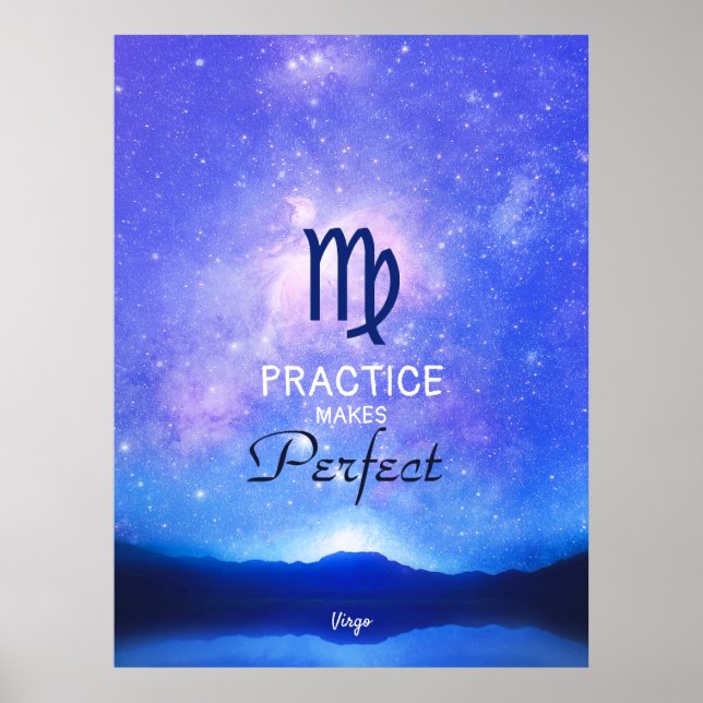 Símbolo Zodiac Virgo Dreamy Star Cote Poster (Frente)