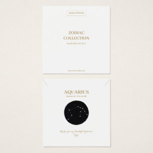 Símbolo Zodíaco Aquarius Jewelry Placa