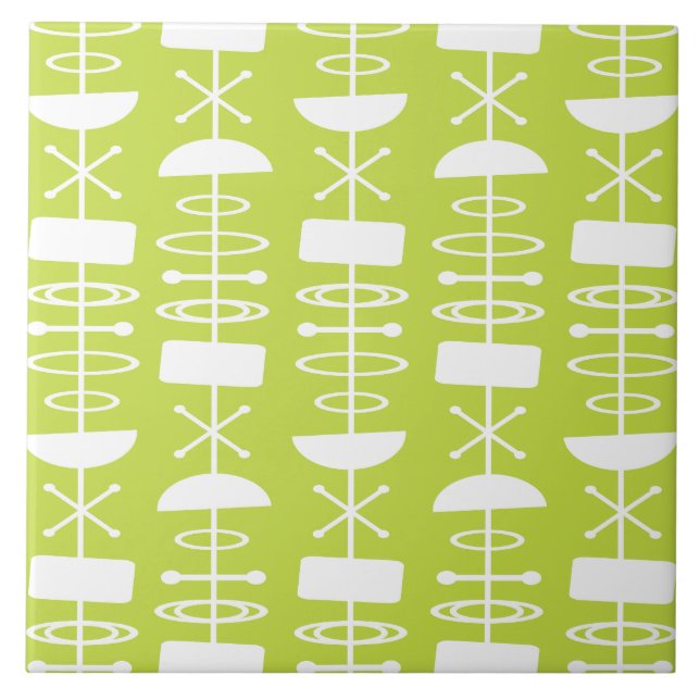 Símbolos Abstrato da Era Atômica Chartreuse (Frente)