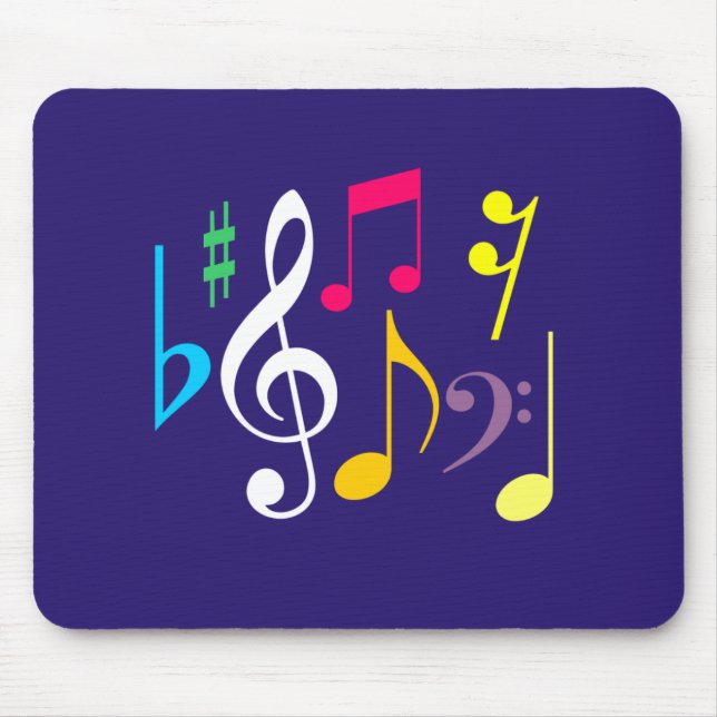 Símbolos de música Mousepad (Frente)