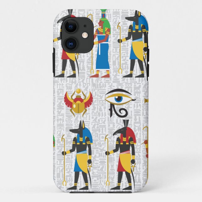 Símbolos egípcios capas de iphone de casal (Verso)