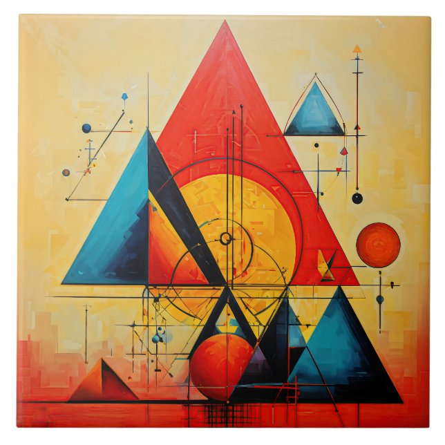 Símbolos Geométricos Abstrato #08 (Frente)