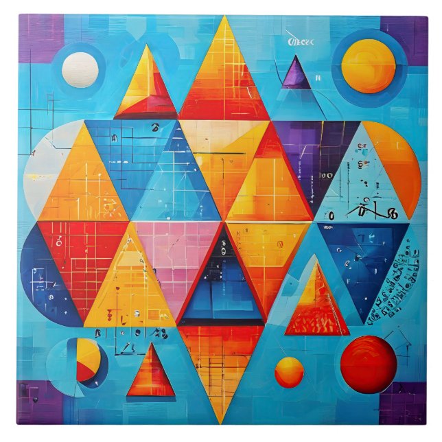 Símbolos Geométricos Abstrato #09 (Frente)