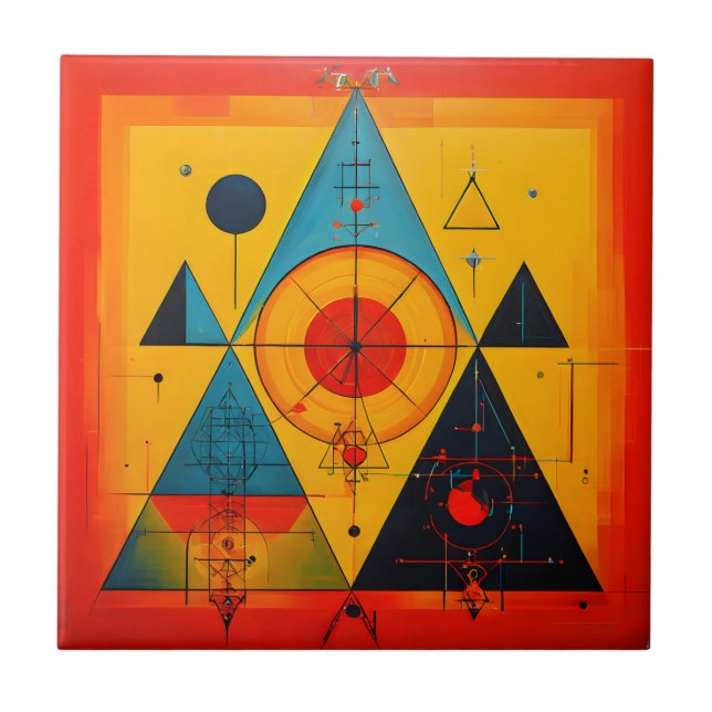 Símbolos Geométricos Abstrato nº 01 (Frente)