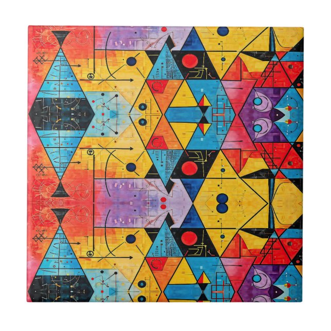 Símbolos Geométricos Abstrato nº 02 (Frente)