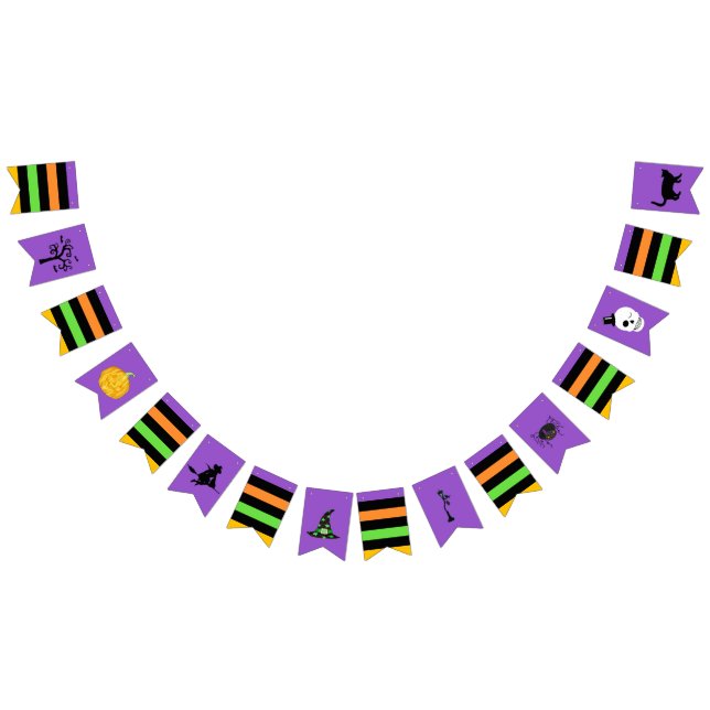 Símbolos Halloween Bandeiras de Bunting (Todos)