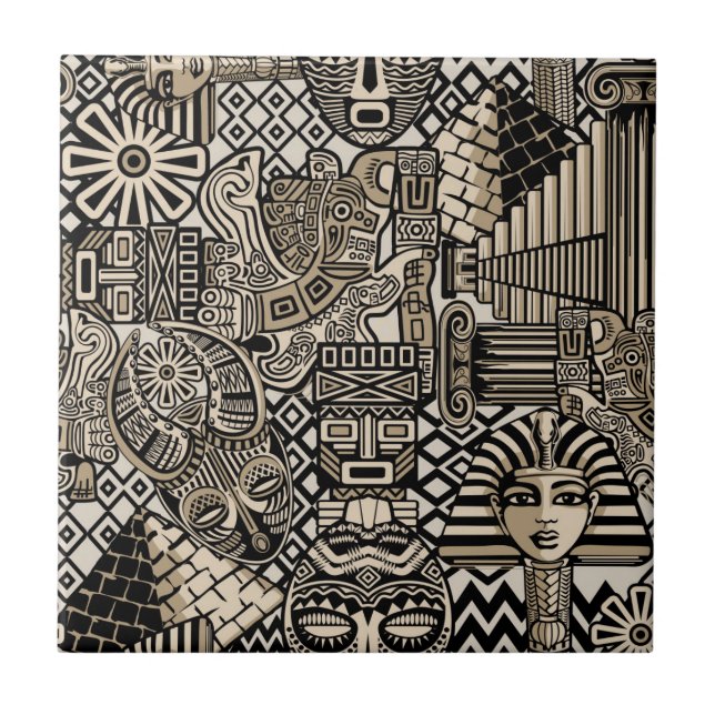 Símbolos Históricos Antigos Estilo de Tatuagem (Frente)