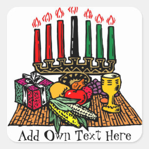 Símbolos Kwanzaa Adesivos Favorecem presentes pers