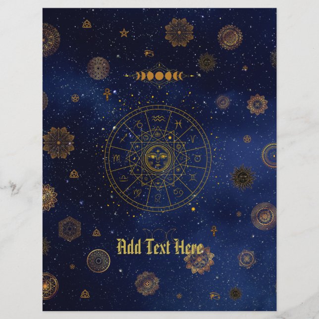 Símbolos mágicos da proteção Mandala Pagan Witch (Frente)