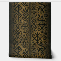 Símbolos Místicos e Papel de parede oculto escuro