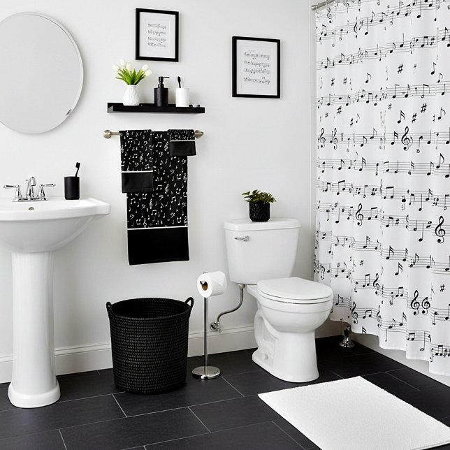 símbolos musicais toalha de banho (Criador carregado)