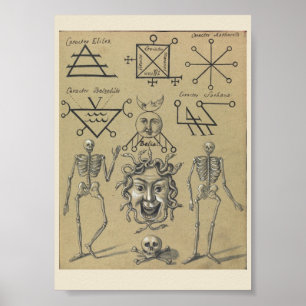 Símbolos ocultos do Vintage Poster