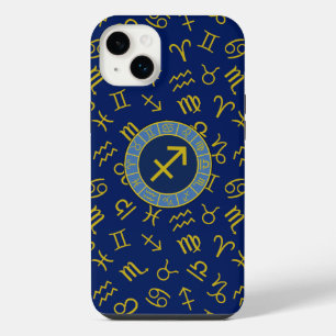 Símbolos Zodiac+Astrologia Sagittarius Ptn Gld+Blu