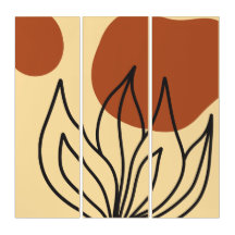Simetria Botânica - Impressões de Parede de Arte p