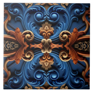 Simetria Floral Barroca Ornamentada