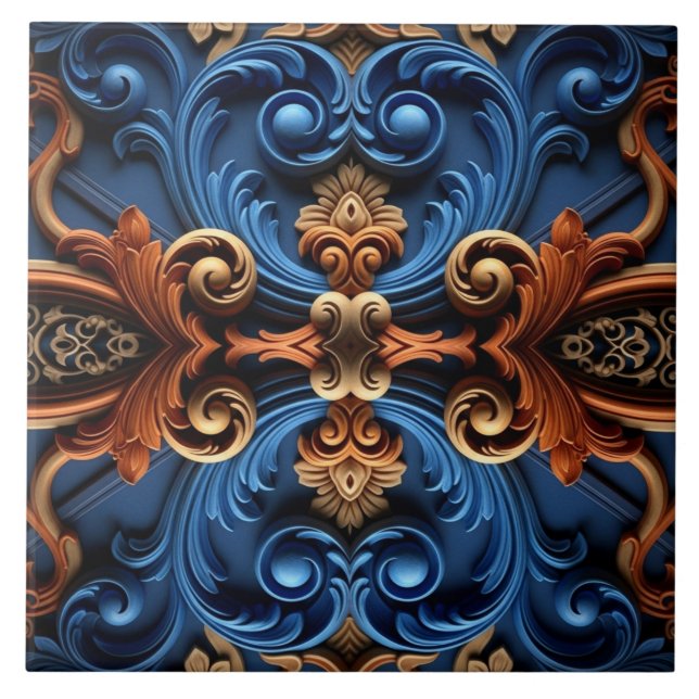 Simetria Floral Barroca Ornamentada (Frente)