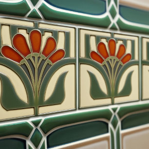 Simetria Floral Meados do Século Movimento Artes e