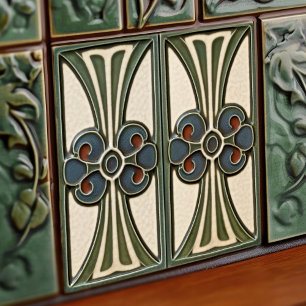 Simetria Floral Meados do Século Movimento Artes e