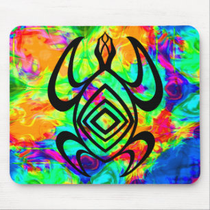 Simetria Tiedye Mousepad da tartaruga