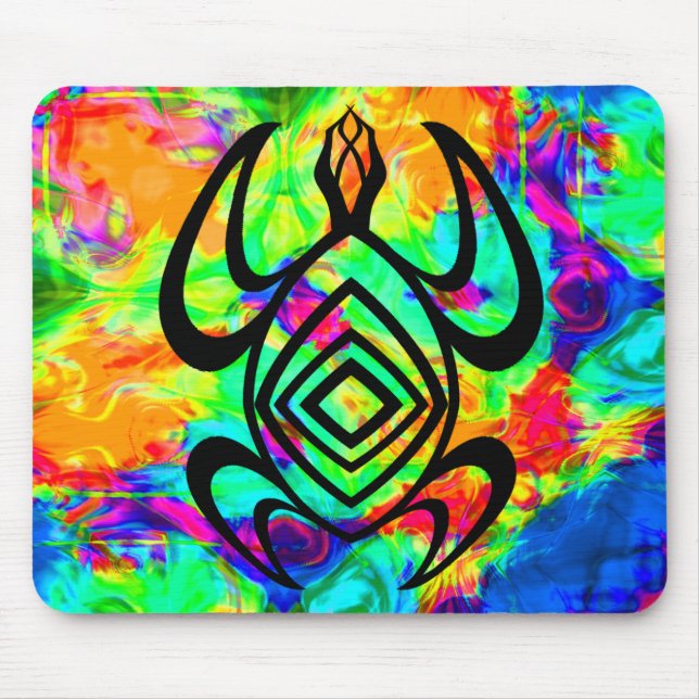 Simetria Tiedye Mousepad da tartaruga (Frente)