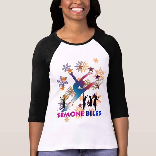 Simone Biles Camisetas Mens Mulheres (Frente)