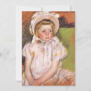 Simone em um Bonnet Branco   Mary Cassatt