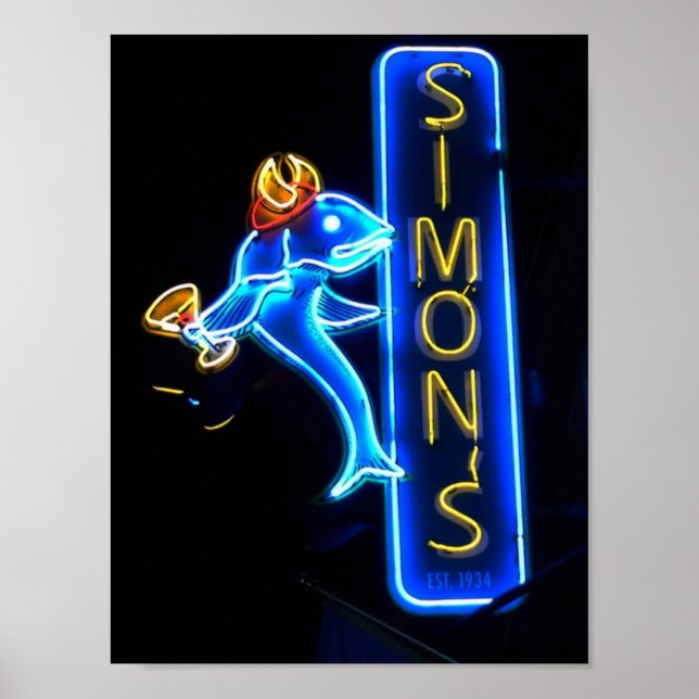Simons - Símbolo Neon Gorgeous - Poster (Frente)