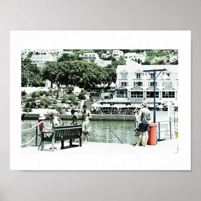 Simon's Town Marinho Harbor Cape Town Poster (Frente)