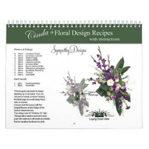 Simpatia Calendário de Receitas Florais de Design