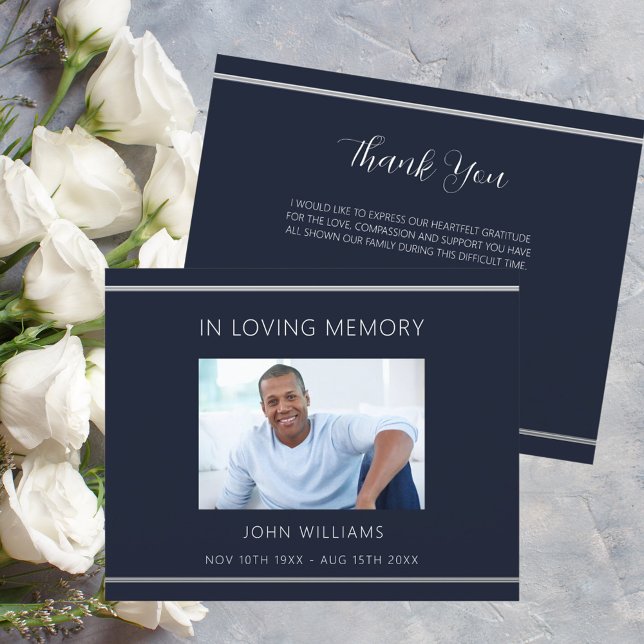 Simpatia cartões de agradecimentos simples de foto (Criador carregado)