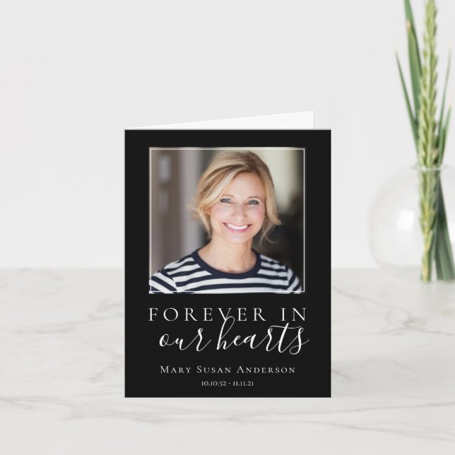 Simpatia de Foto Minimalista Cartões de agradecime (Frente)