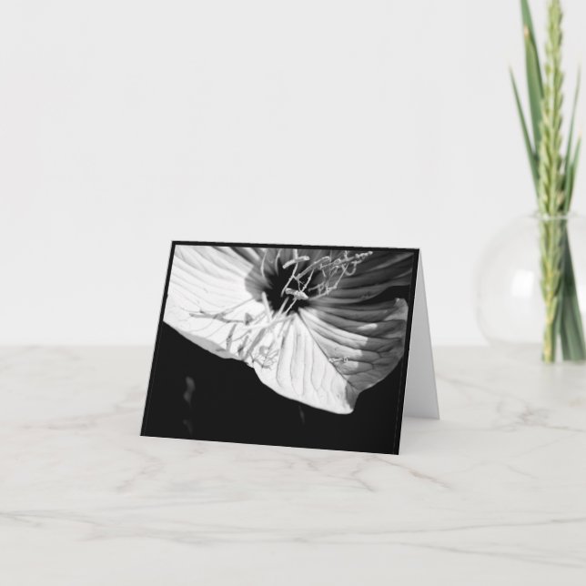 Simpatia Flor Obrigado Cartão de Condolências (Frente)