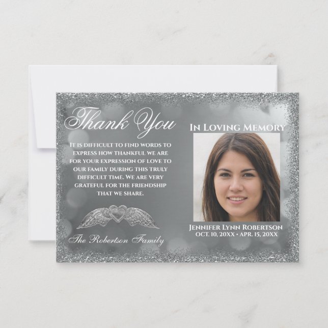 Simpatia Foto Funeral OBRIGADO com Coração (Frente)