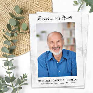 Simpatia Funeral Moderna Cartão de Oração Foto Mem