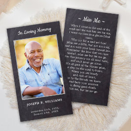 Simpatia Funeral Russa Cartão de Oração Foto Memor