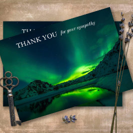 Simpatia Memorial Nature Cartões de agradecimentos