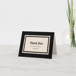 Simpatia Obrigado Cartão de Nota — Design Clássico