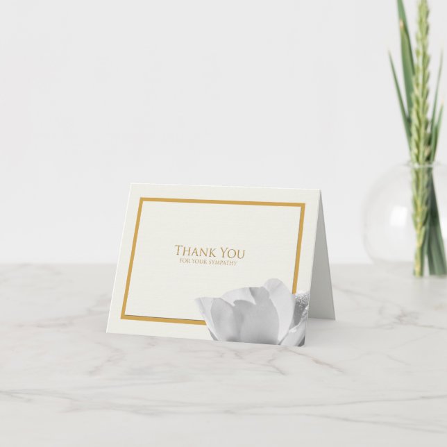 Simpatia Obrigado Cartão de Nota — Tulip (Frente)