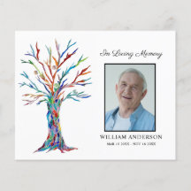 Simpatia orçamental Funeral Obrigado Cartão com fo