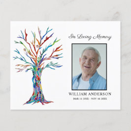 Simpatia orçamental Funeral Obrigado Cartão com fo