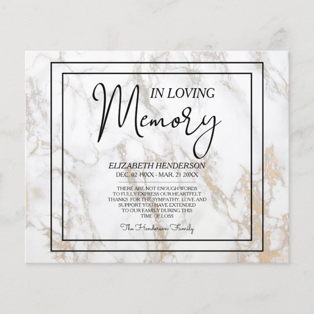 Simpatia orçamentária Em Memória Adorável. Folheto (Frente)