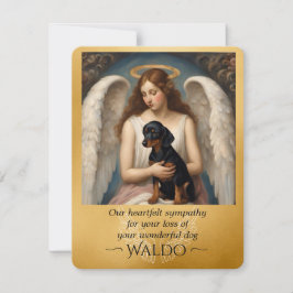 Simpatia pela perda da amada placa plana Dachshund