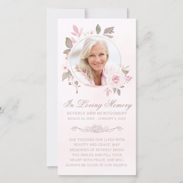 Simpatia Rosa Rosa Rosa Rosa Floral Foto Funeral P (Frente)