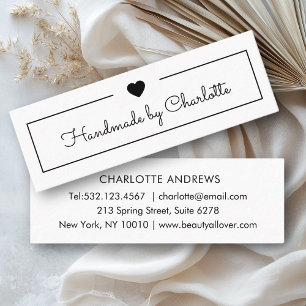 Simpel, manuscrito, Mini Cartão de visita