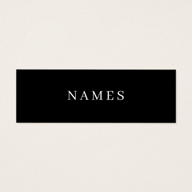 Simple Black Custom Add Your Name Elegant (Frente)